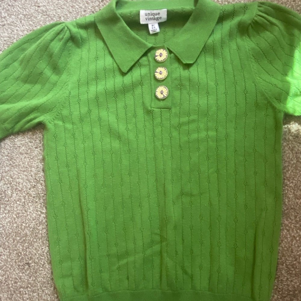 Green vintage style top